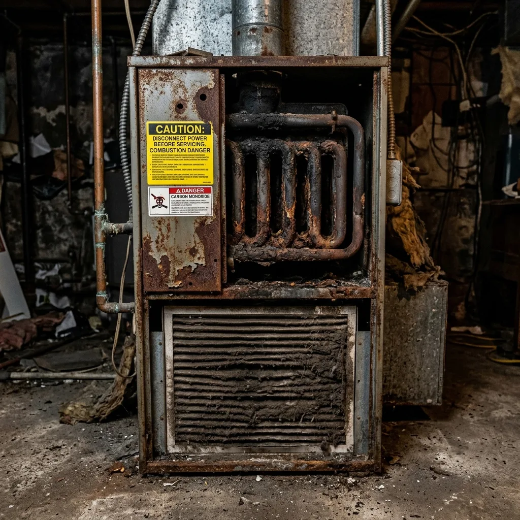 Broken furnace with pressure switch failure in Briargate home