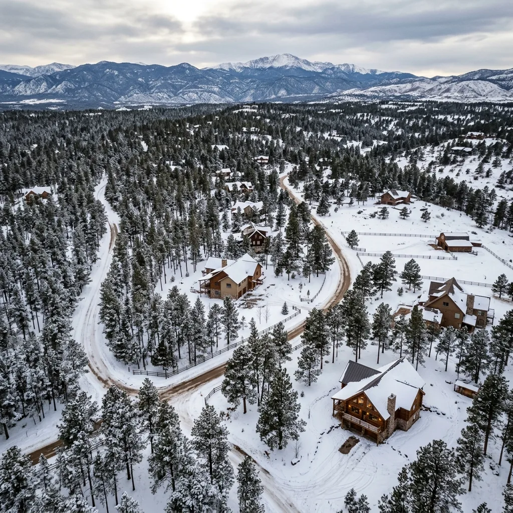 Black Forest, Colorado - community overview showing the residential area we serve for furnace repair