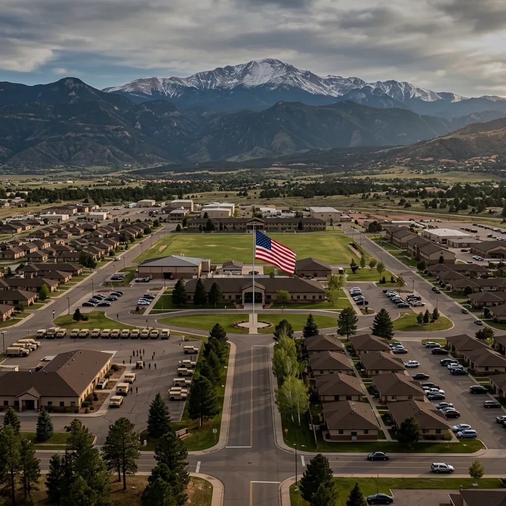 Fort Carson, Colorado - community overview showing the residential area we serve for furnace repair
