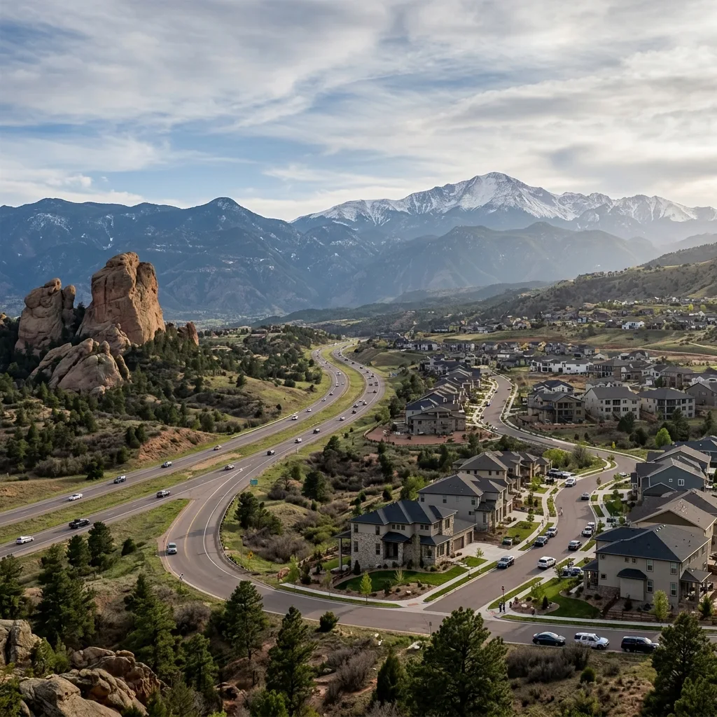 Monument, Colorado - community overview showing the residential area we serve for furnace repair