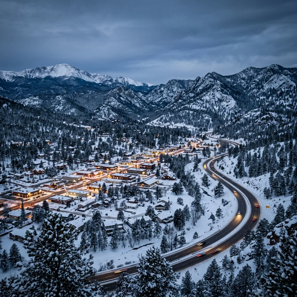 Woodland Park, Colorado - community overview showing the residential area we serve for furnace repair